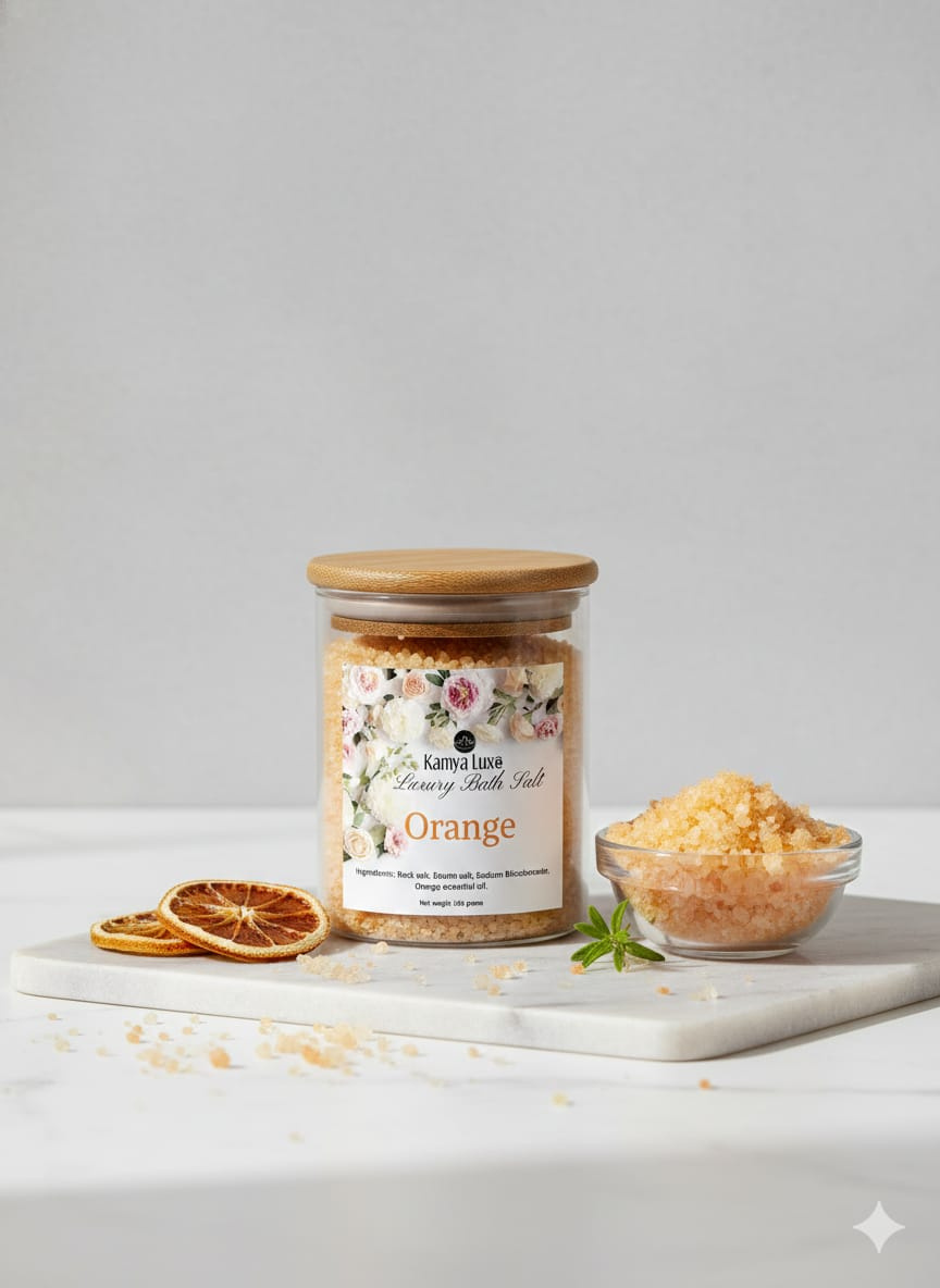 Kamya Luxē Luxury Bath Salt – Orange